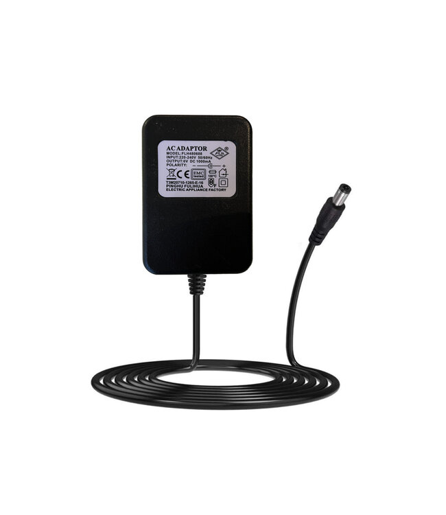 6 volt 1000mA oplader met ronde plug Onderdelen productfoto