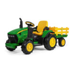 John Deere kinder tractor + aanhanger met afstandsbediening Kinderautos productfoto