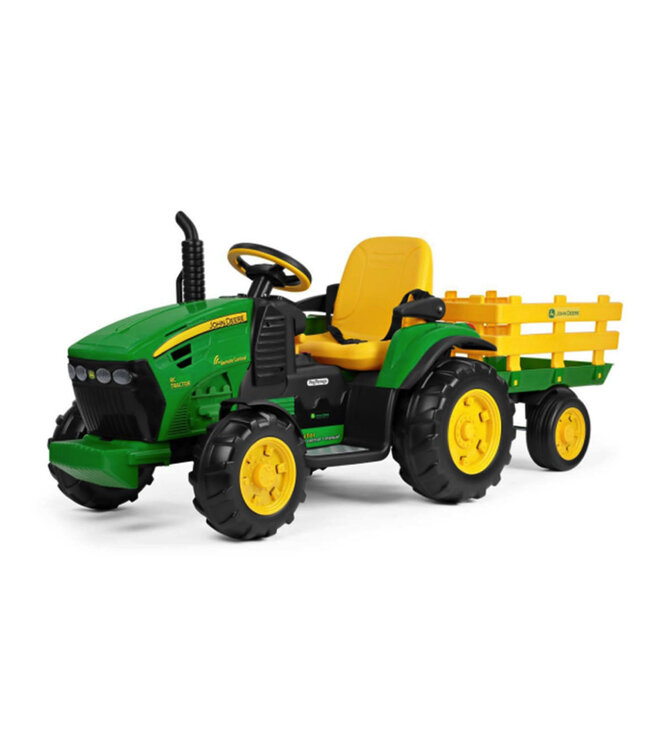 John Deere kinder tractor + aanhanger met afstandsbediening Kinderautos productfoto